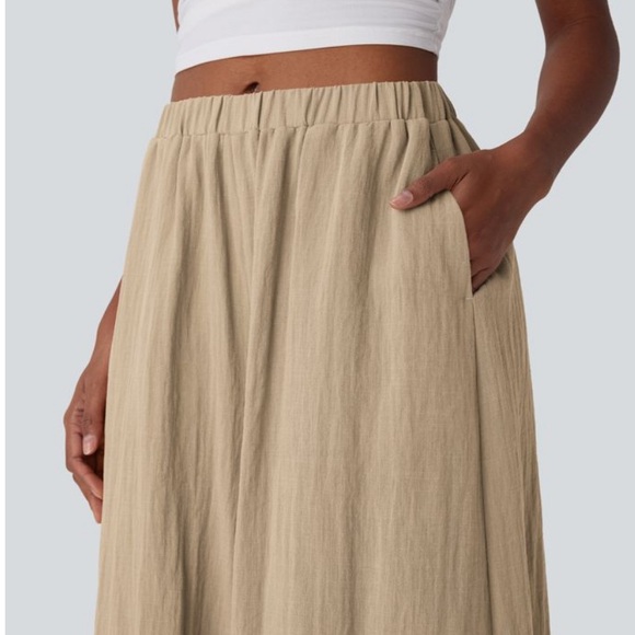 HALARA Tan Midi Wide Leg - Picture 4 of 5